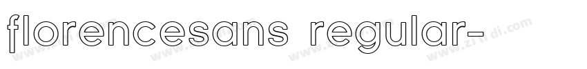 florencesans regular字体转换